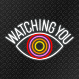 Néon LED mural - Watching You