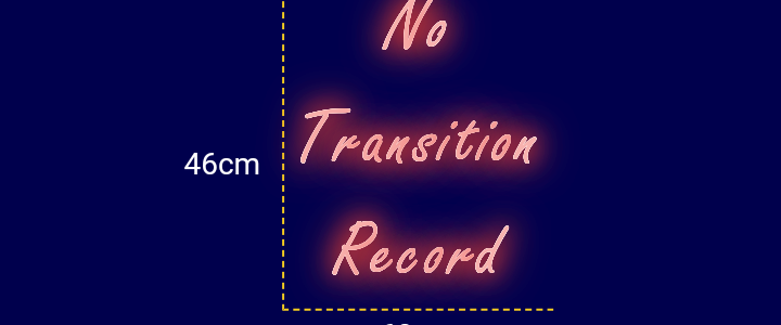 Néon personnalisé (No
Transition
Record)