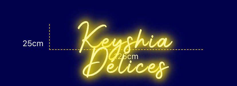 Néon personnalisé (Keyshia Délices)