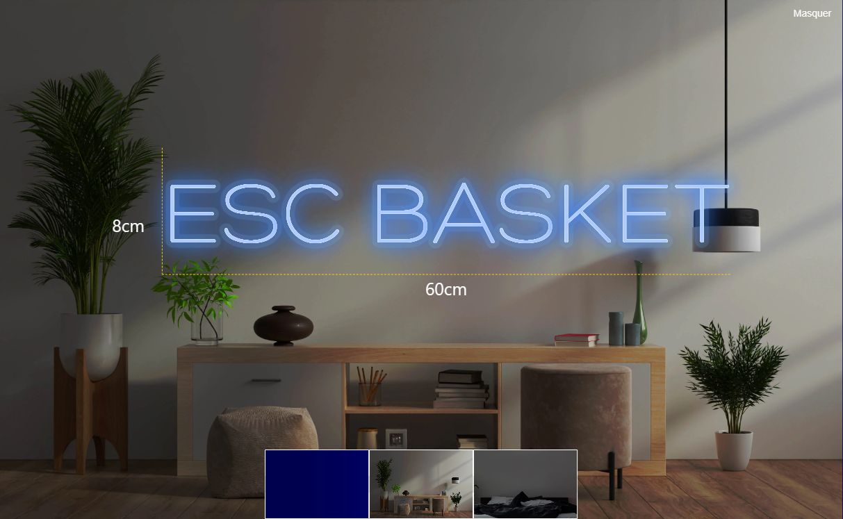 Néon personnalisé (ESC BASKET)