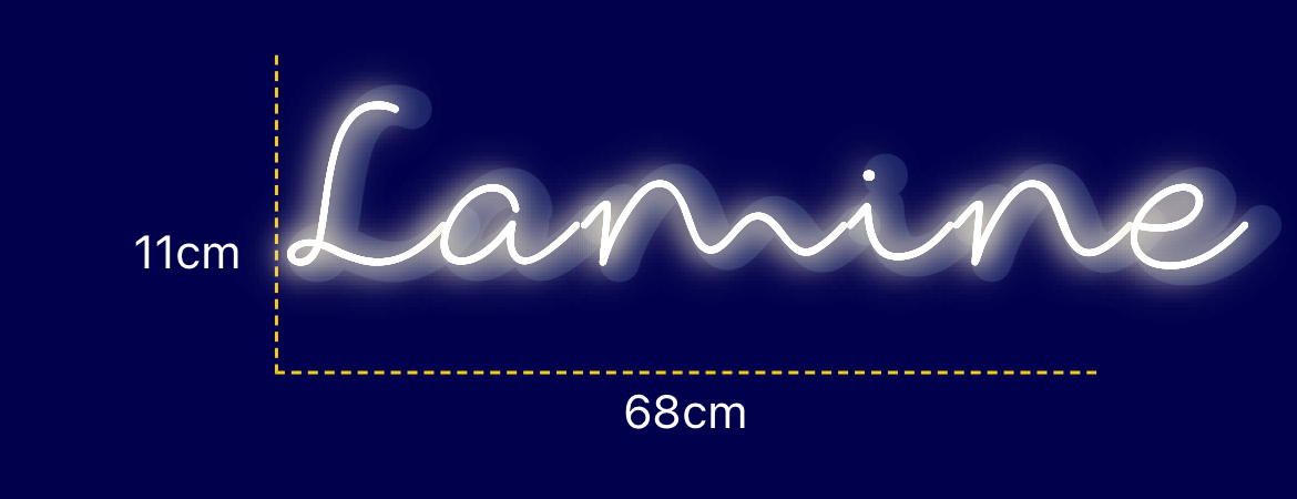 Néon personnalisé (Lamine)