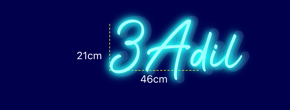 Néon personnalisé (3Adil)
