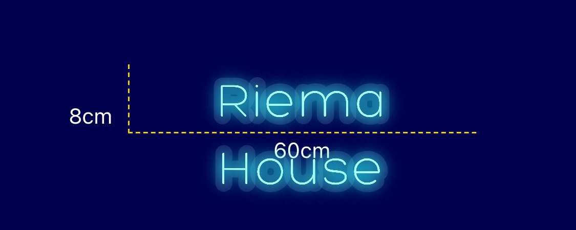 Néon personnalisé (Riema House)