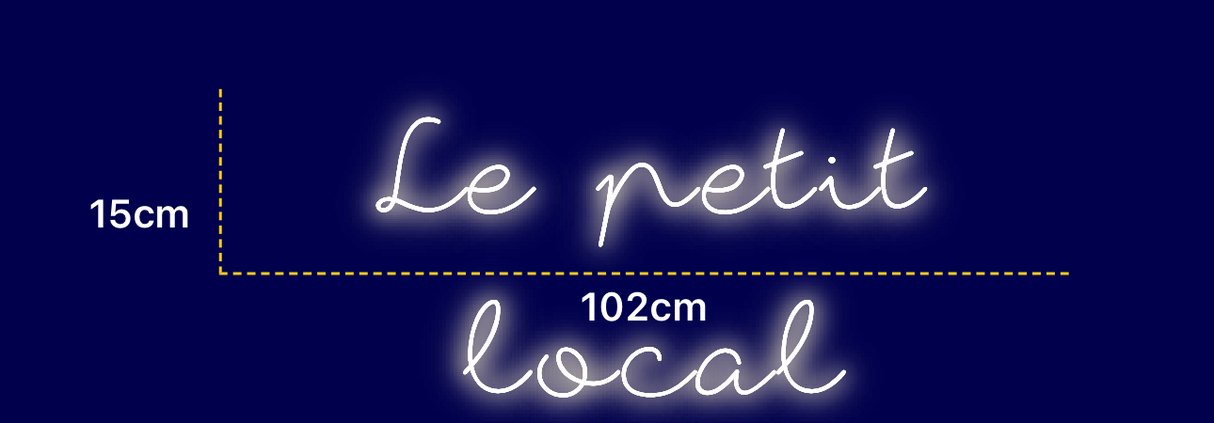 Néon personnalisé (Le petit local)